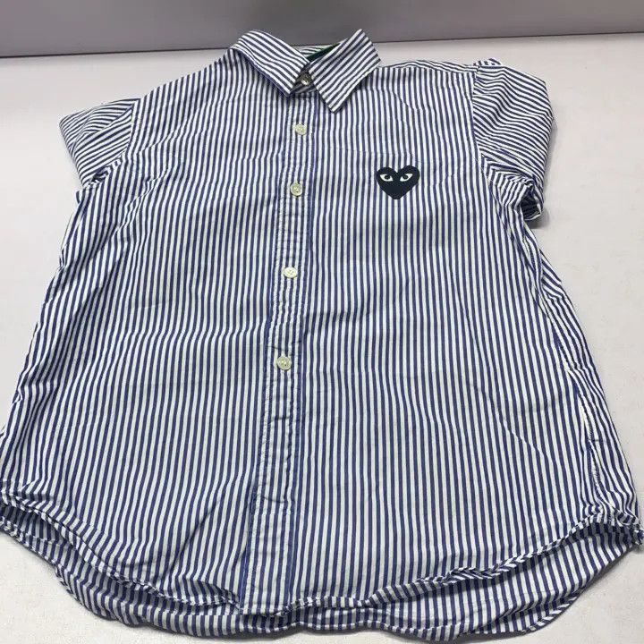Comme des Garcons Comme des Garçons Play Striped Long Sleeve Shirt 0079 Size S / US 4 / IT 40 - 10 Thumbnail