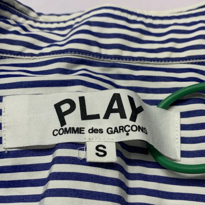Comme des Garcons Comme des Garçons Play Striped Long Sleeve Shirt 0079 Size S / US 4 / IT 40 - 5 Thumbnail