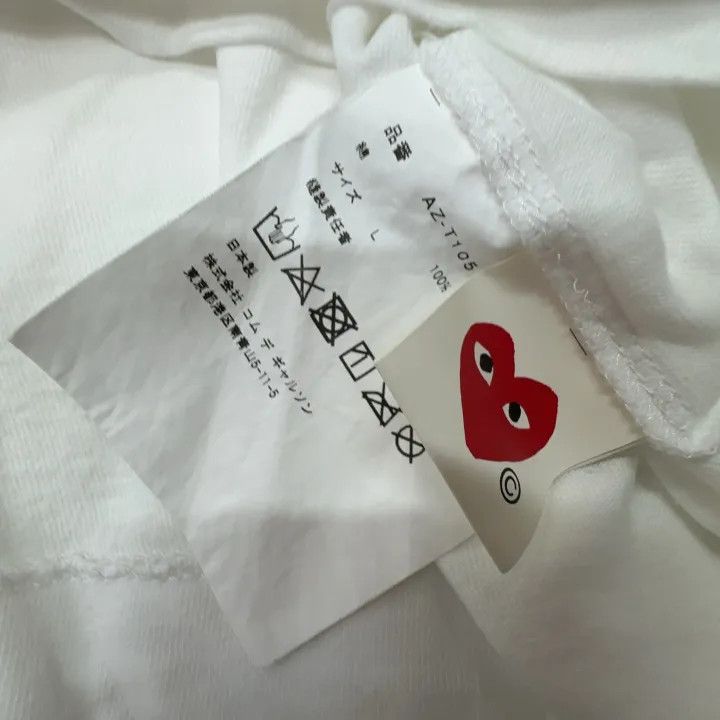 Comme des Garcons Comme des Garçons Play Pink Heart T-Shirt 0079 Size L / US 10 / IT 46 - 3 Thumbnail