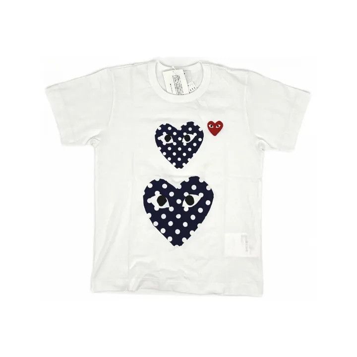 Comme des Garcons Comme des Garçons Play Polka Dot Heart T-Shirt 0079 Size M / US 6-8 / IT 42-44 - 2 Thumbnail