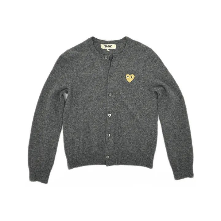 Comme des Garcons Comme des Garçons Play Long Sleeve Cardigan Sweater 0079 Size M / US 6-8 / IT 42-44 - 2 Thumbnail