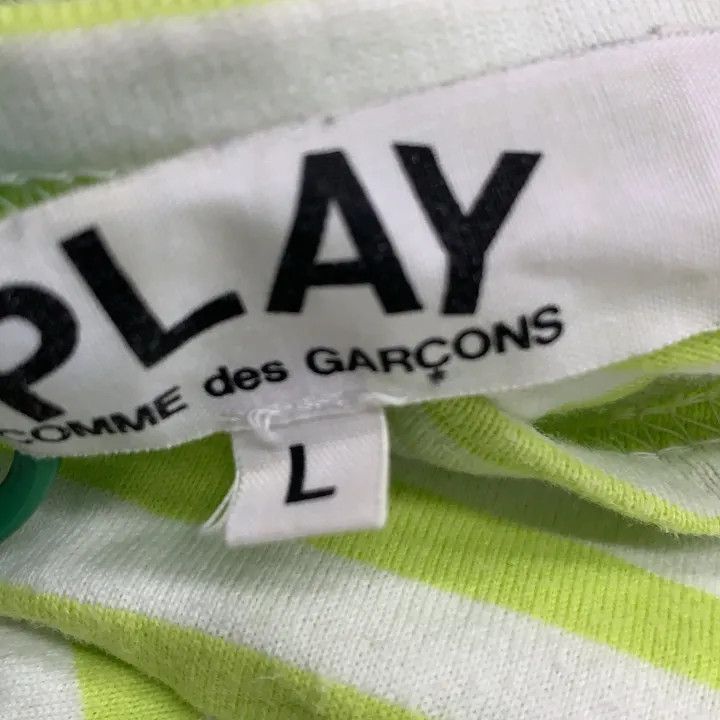 Comme des Garcons Comme des Garçons Play Striped Long Sleeve T-Shirt 0079 Size L / US 10 / IT 46 - 2 Thumbnail