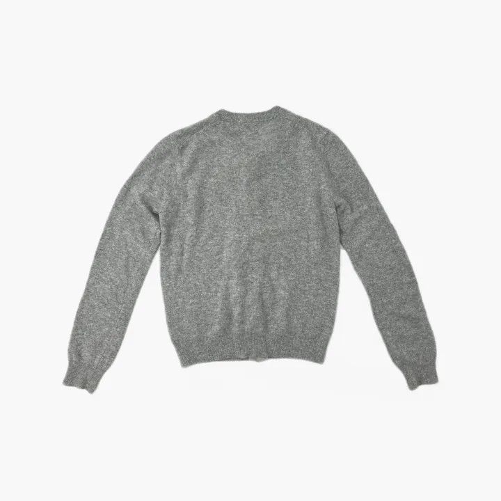 Comme des Garcons CDG Play Gray Knit Cardigan for Women 0079 Size L / US 10 / IT 46 - 3 Thumbnail