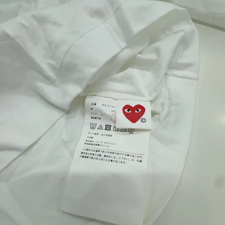 Comme des Garcons Comme des Garçons Play Red Heart T-Shirt 0079 Size M / US 6-8 / IT 42-44 - 6 Thumbnail