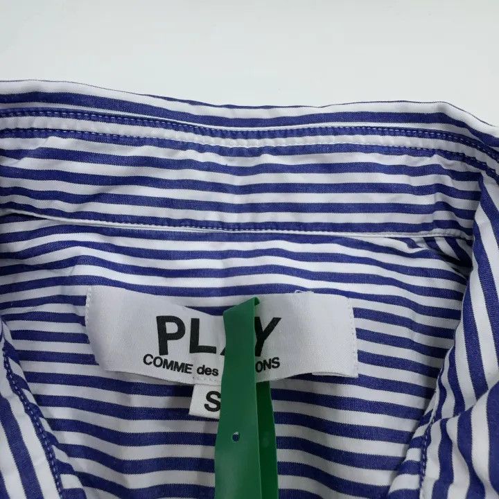 Comme des Garcons Comme des Garçons Play Striped Long Sleeve Shirt 0079 Size S / US 4 / IT 40 - 4 Thumbnail