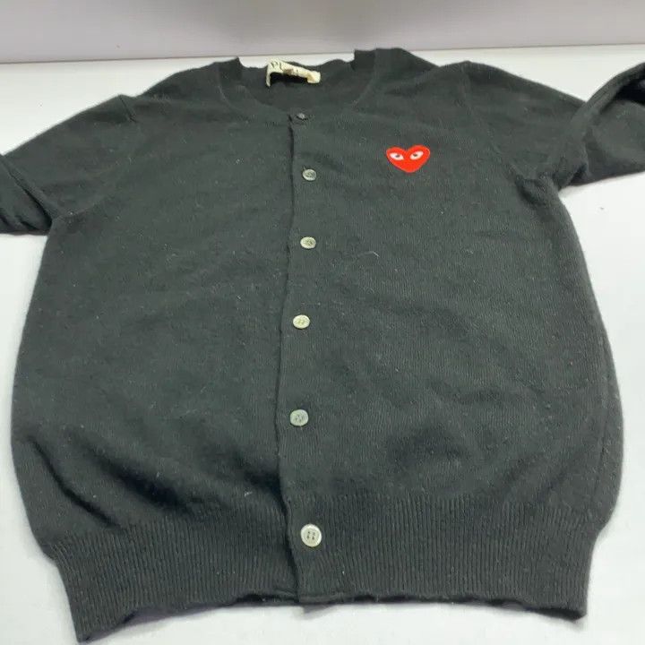 Comme des Garcons Comme des Garçons Play Black Knit Cardigan 0079 Size M / US 6-8 / IT 42-44 - 12 Thumbnail