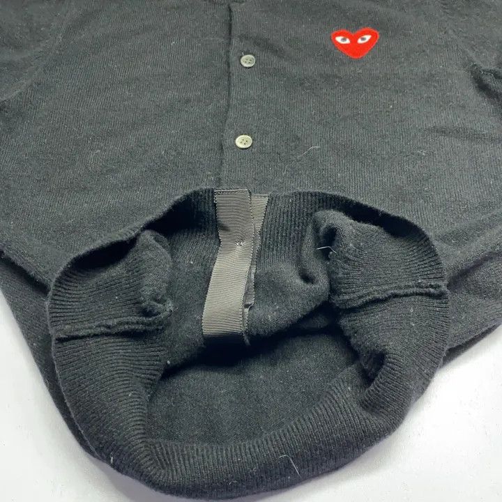 Comme des Garcons Comme des Garçons Play Black Knit Cardigan 0079 Size M / US 6-8 / IT 42-44 - 13 Thumbnail