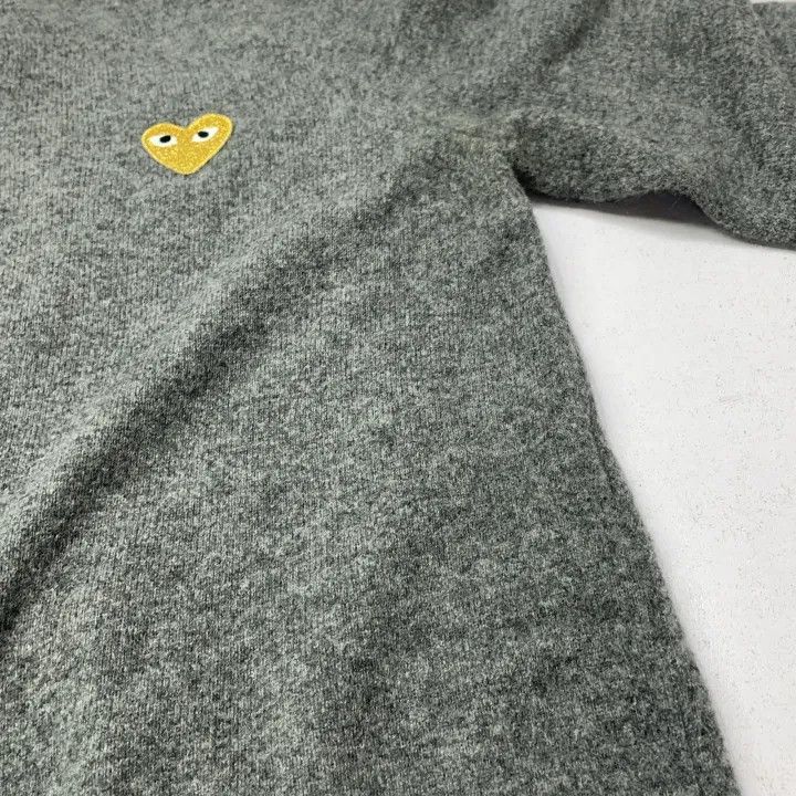 Comme des Garcons Comme des Garçons Play Gray Cardigan Sweater 0079 Size L / US 10 / IT 46 - 9 Thumbnail
