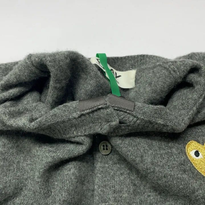 Comme des Garcons Comme des Garçons Play Gray Cardigan Sweater 0079 Size L / US 10 / IT 46 - 7 Thumbnail