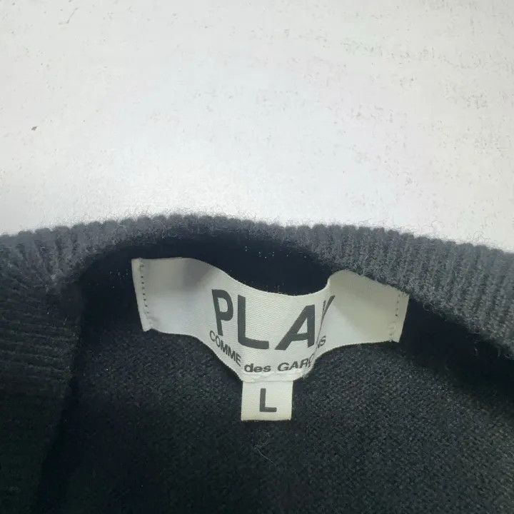 Comme des Garcons Comme des Garçons Play Black Cardigan 0079 Size L / US 10 / IT 46 - 5 Thumbnail