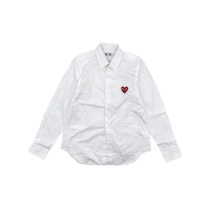 Comme des Garcons Comme des Garçons White Long Sleeve Shirt 0079 Size L / US 10 / IT 46 - 2 Thumbnail