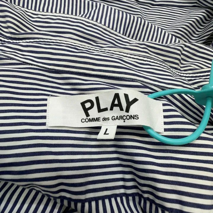 Comme des Garcons Comme des Garçons Play Striped Shirt for Women 0079 Size L / US 10 / IT 46 - 2 Thumbnail