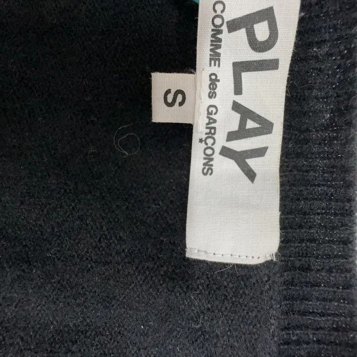 Comme des Garcons Comme des Garçons Play Black Knit Cardigan 0079 Size S / US 4 / IT 40 - 2 Thumbnail
