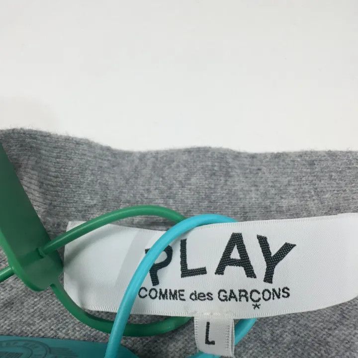 Comme des Garcons Comme des Garcons Play Gray Long Sleeve Cardigan 0079 Size L / US 10 / IT 46 - 2 Thumbnail