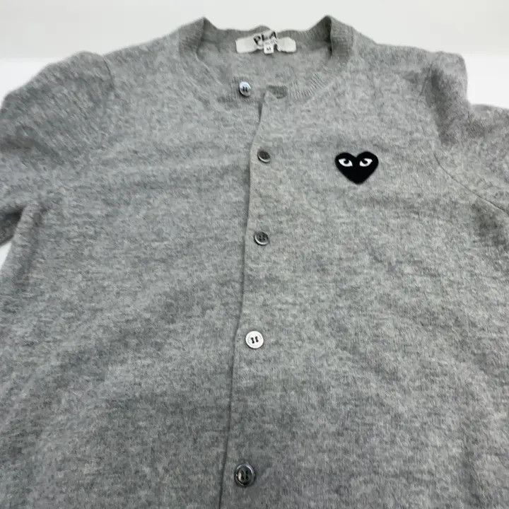 Comme des Garcons Comme des Garçons Play Gray Knit Cardigan 0079 Size M / US 6-8 / IT 42-44 - 8 Thumbnail