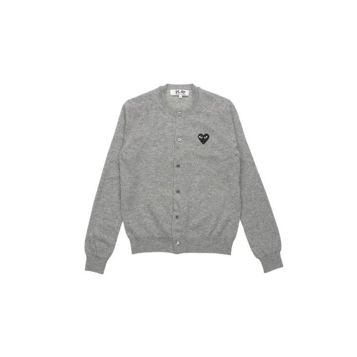 Comme des Garcons Comme des Garçons Play Gray Knit Cardigan 0079 Size M / US 6-8 / IT 42-44 - 2 Thumbnail