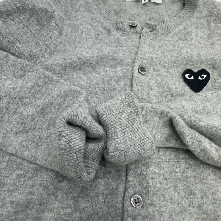 Comme des Garcons Comme des Garçons Play Gray Knit Cardigan 0079 Size M / US 6-8 / IT 42-44 - 7 Thumbnail