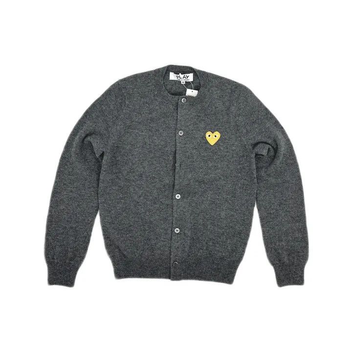Comme des Garcons Comme des Garçons Play Gray Long Sleeve Cardigan 0079 Size M / US 6-8 / IT 42-44 - 2 Thumbnail