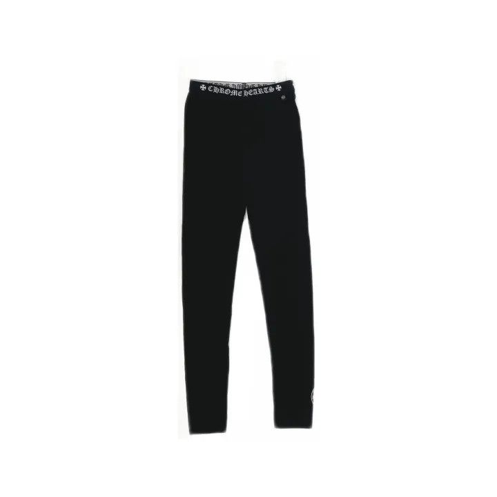Chrome Hearts Chrome Hearts Black Elastic Waist Leggings for Women 0079 Size 22" - 2 Thumbnail