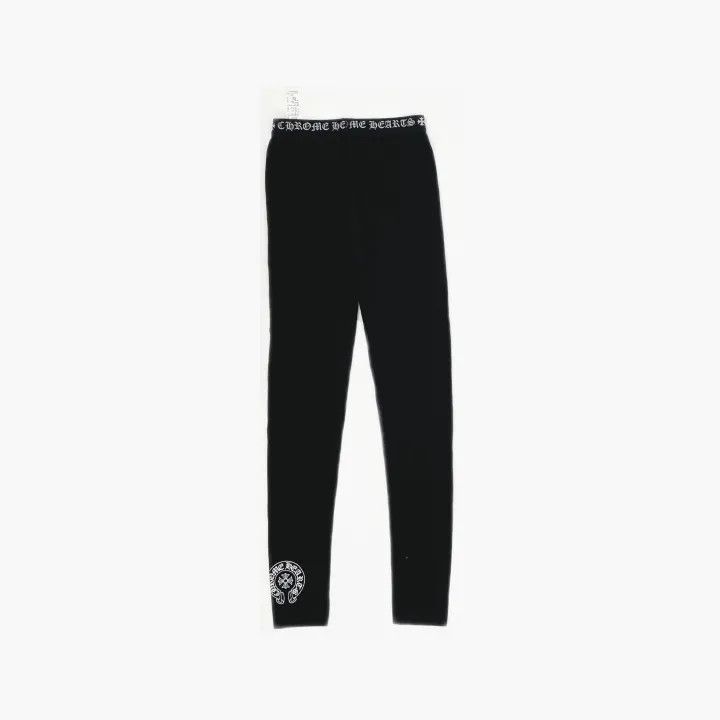 Chrome Hearts Chrome Hearts Black Elastic Waist Leggings for Women 0079 Size 22" - 3 Thumbnail