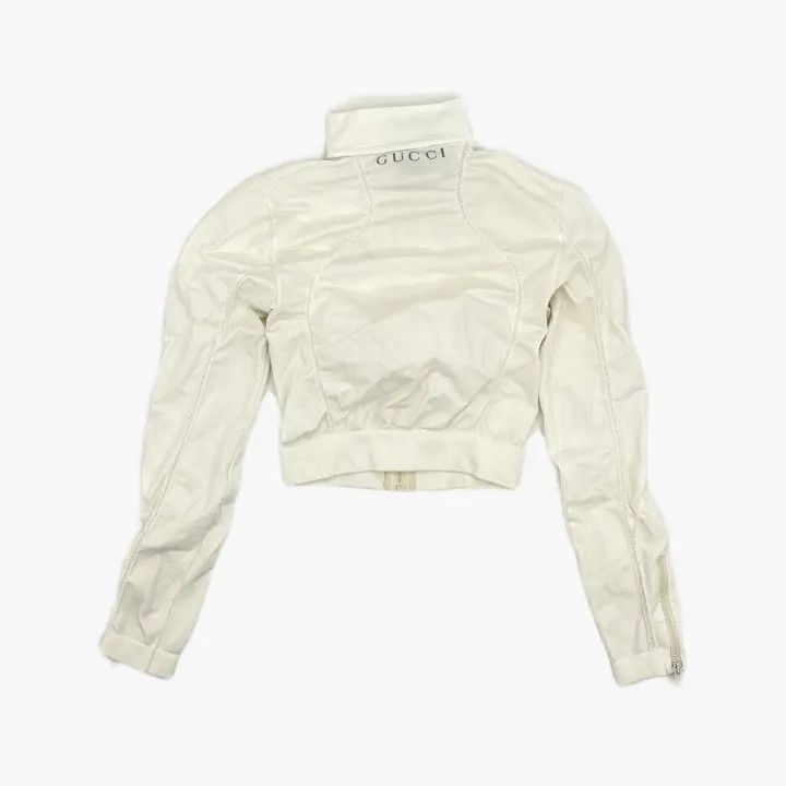 Gucci Gucci Logo Zip Crop Jacket for Women 0079 Size M / US 6-8 / IT 42-44 - 3 Thumbnail