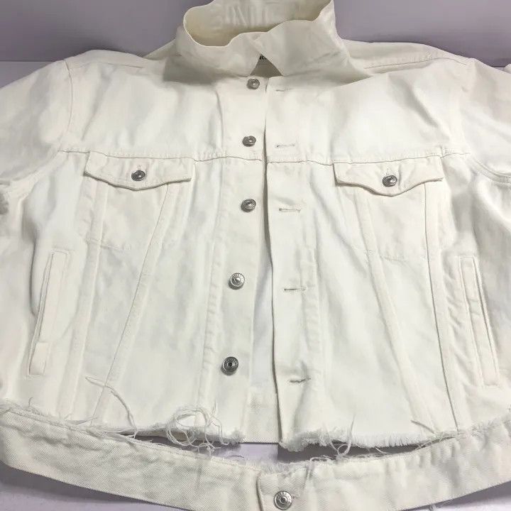 Balenciaga Balenciaga Cropped Belted Denim Jacket for Women 0079 Size XS / US 0-2 / IT 36-38 - 12 Thumbnail