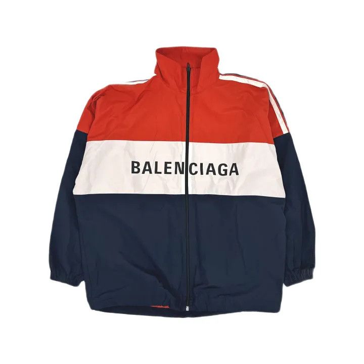 Balenciaga Balenciaga Color Block Logo Zip-Up Jacket 0079 Size M / US 6-8 / IT 42-44 - 2 Thumbnail