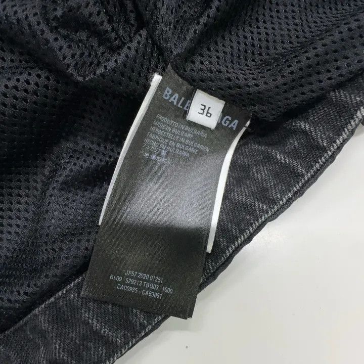 Balenciaga Balenciaga Black Logo Print Jacket 0079 Size S / US 4 / IT 40 - 4 Thumbnail
