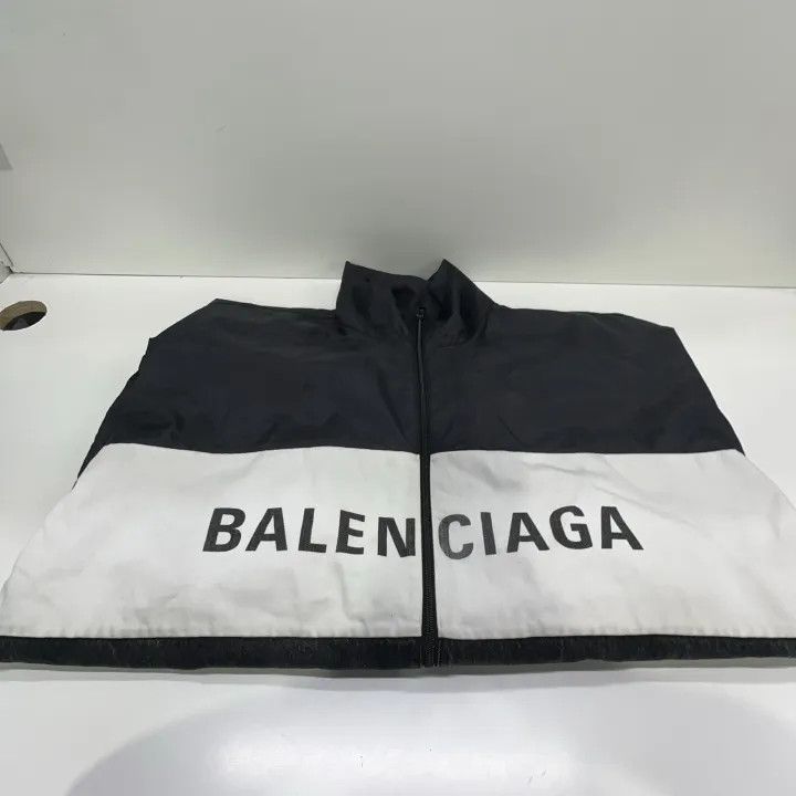 Balenciaga Balenciaga Black Logo Print Jacket 0079 Size S / US 4 / IT 40 - 9 Thumbnail