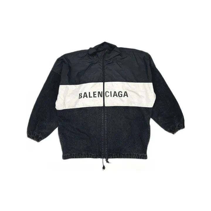 Balenciaga Balenciaga Black Logo Print Jacket 0079 Size S / US 4 / IT 40 - 2 Thumbnail