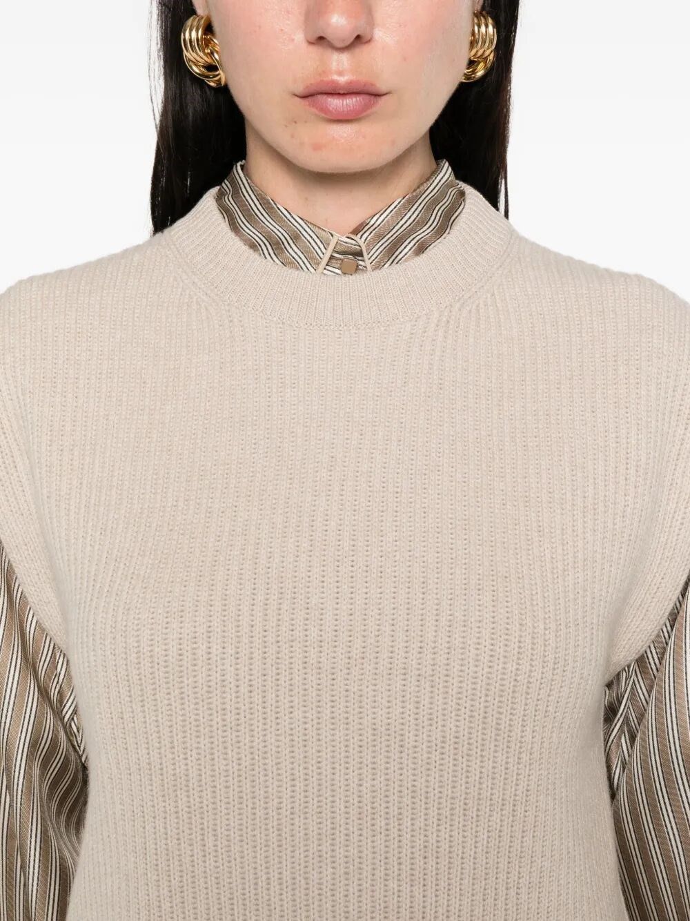 Brunello Cucinelli Knitted Vest Size S / US 4 / IT 40 - 3 Thumbnail