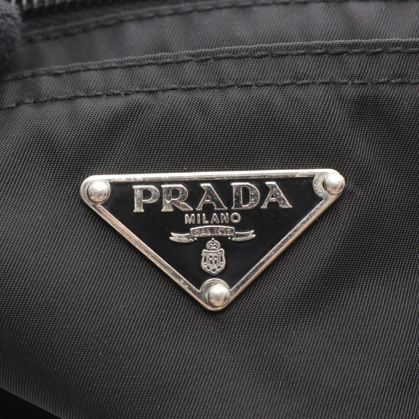 Prada Prada Prada Re-Nylon Nylon Leather Shoulder Bag Leather Shoulder Bag Size ONE SIZE - 4 Thumbnail