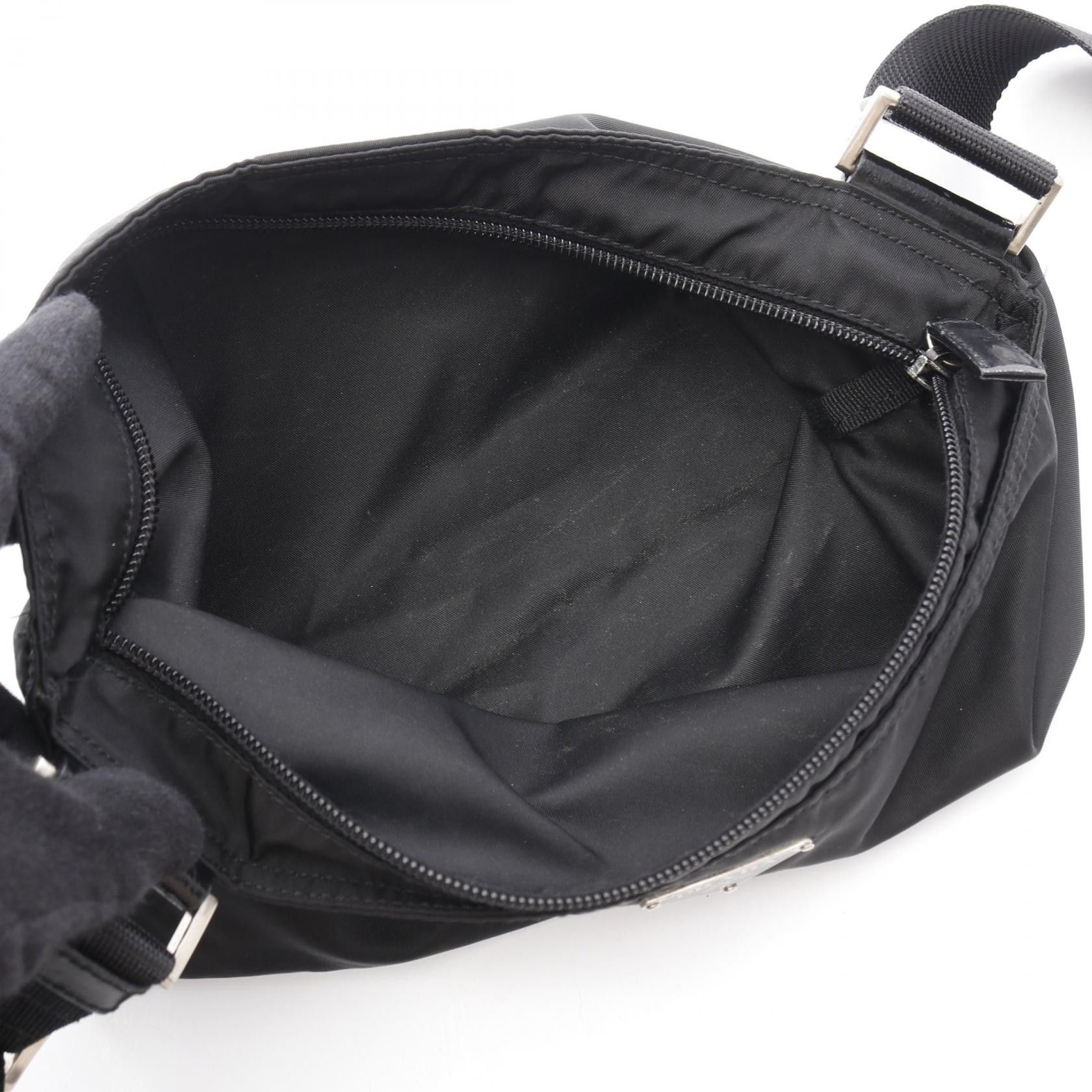 Prada Prada Prada Re-Nylon Nylon Leather Shoulder Bag Leather Shoulder Bag Size ONE SIZE - 3 Thumbnail
