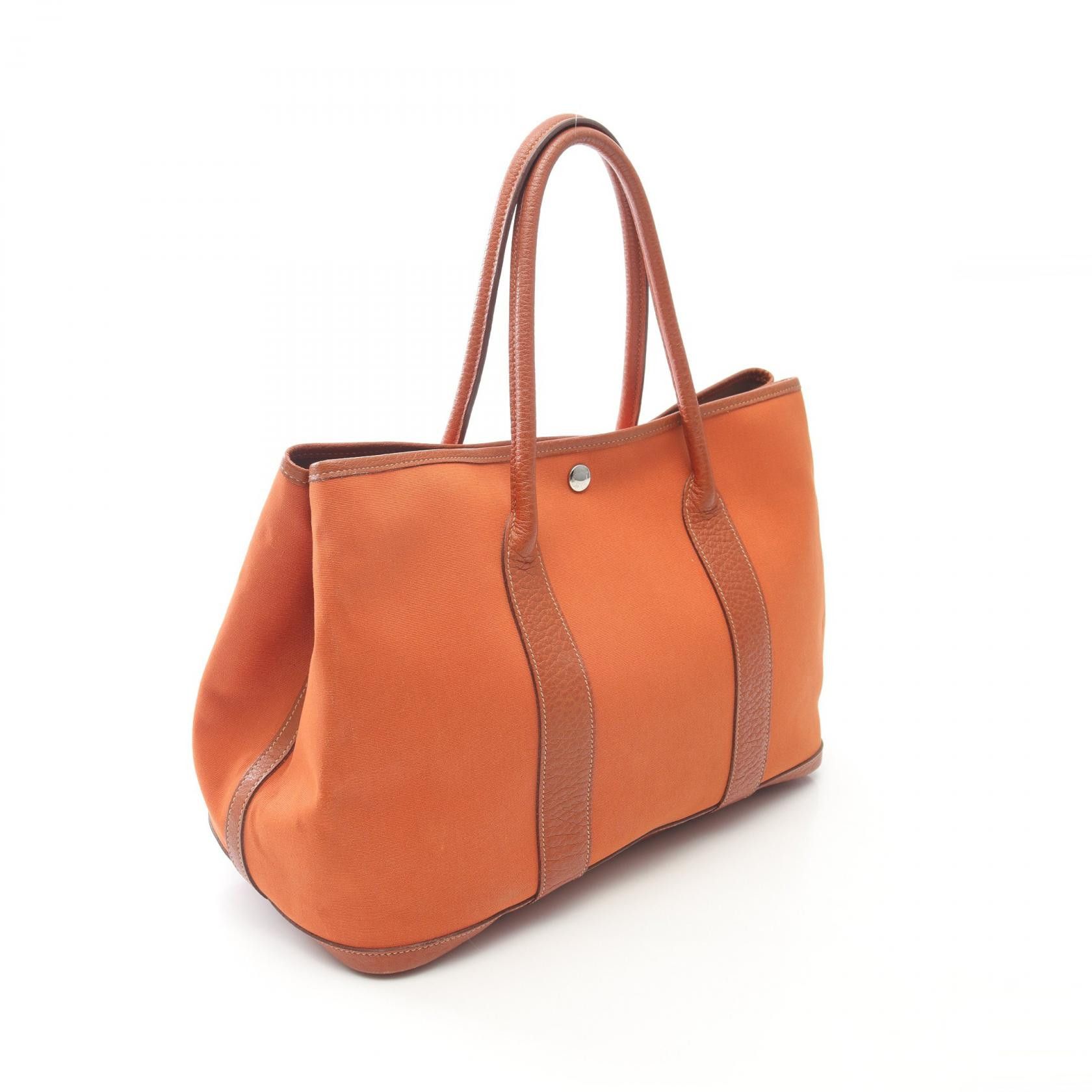 Hermes Hermes Hermes Garden Party PM Toile Officier Leather Tote Bag Leather Tote Bag Stamp J (2006) Size ONE SIZE - 2 Thumbnail