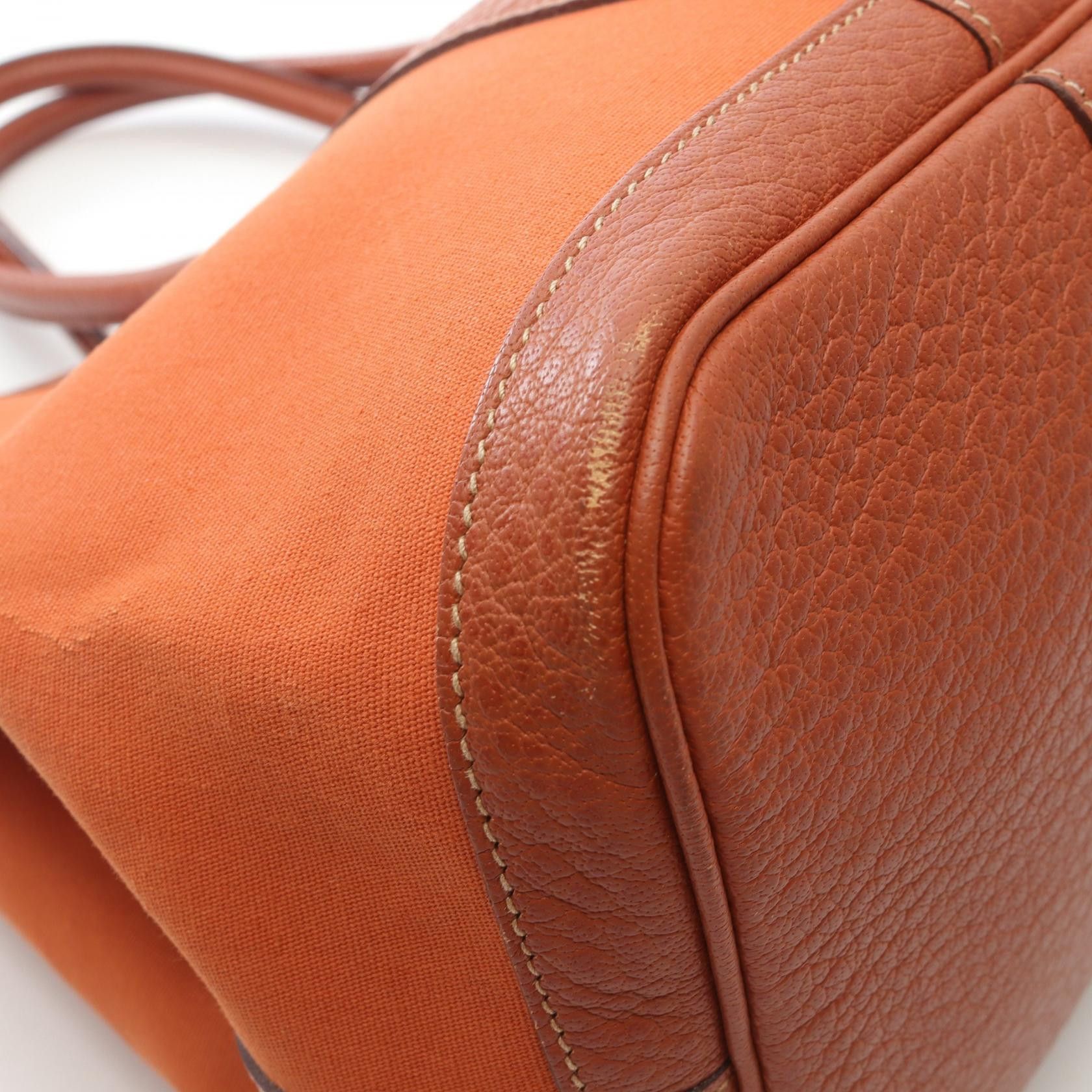 Hermes Hermes Hermes Garden Party PM Toile Officier Leather Tote Bag Leather Tote Bag Stamp J (2006) Size ONE SIZE - 7 Thumbnail