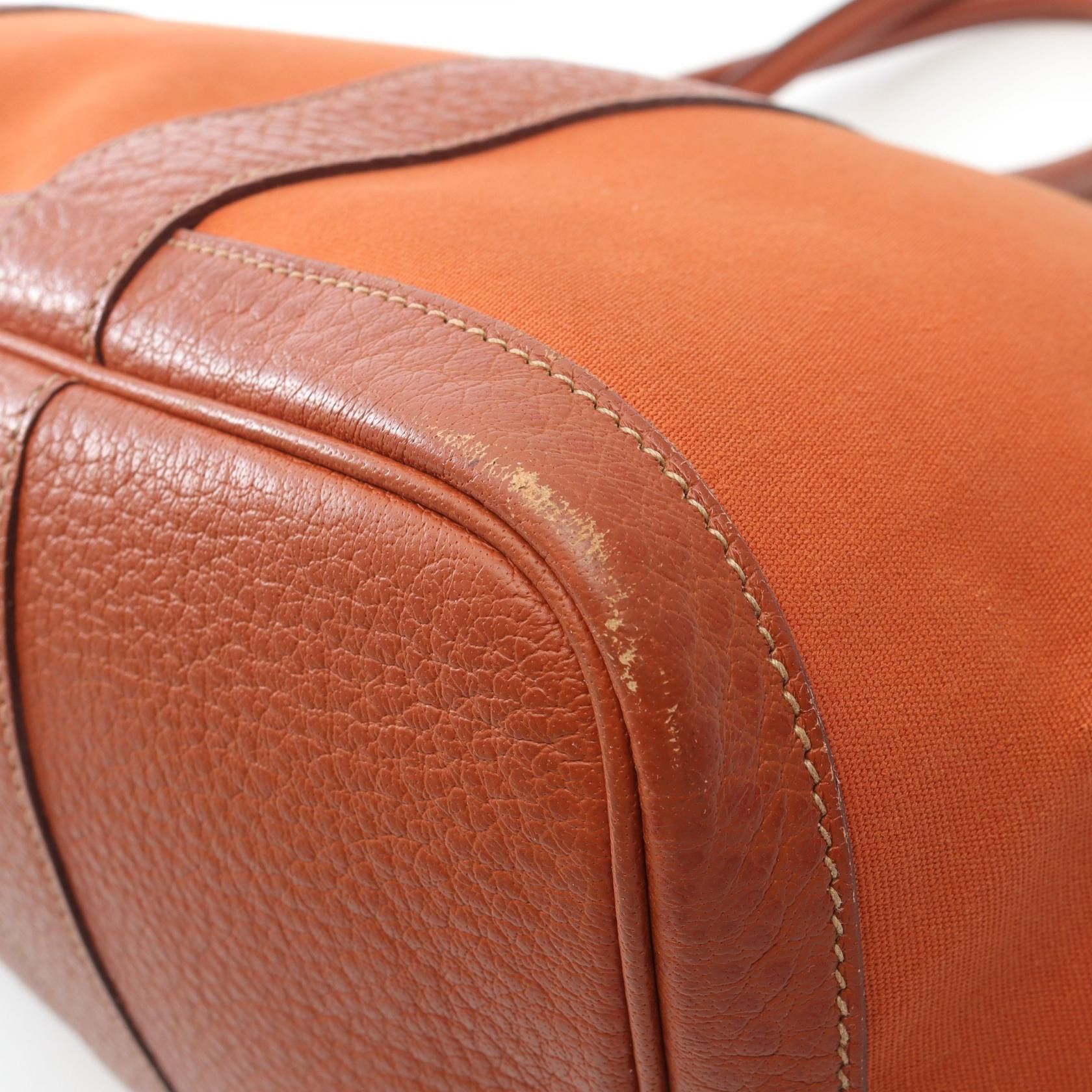Hermes Hermes Hermes Garden Party PM Toile Officier Leather Tote Bag Leather Tote Bag Stamp J (2006) Size ONE SIZE - 6 Thumbnail
