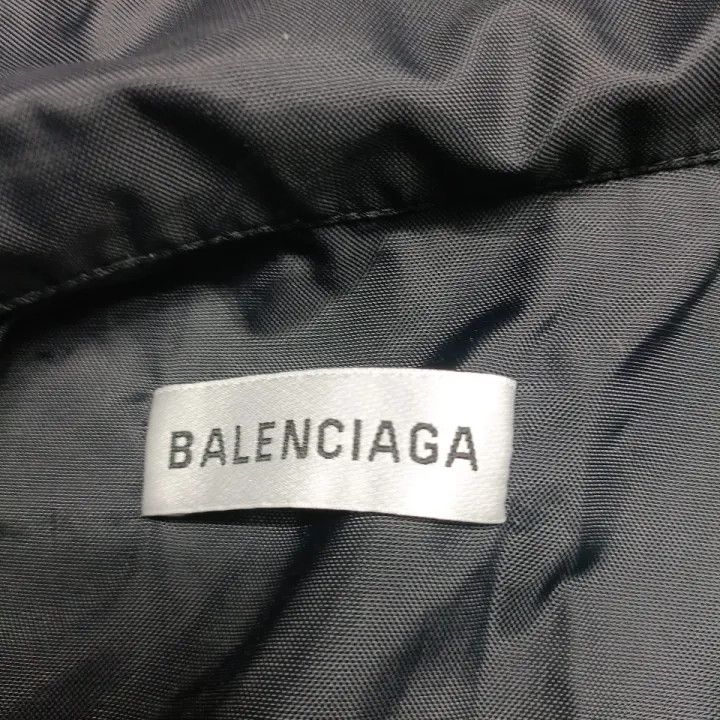 Balenciaga Balenciaga FW21 Logo Print Black Jacket for Women 0079 Size XS / US 0-2 / IT 36-38 - 3 Thumbnail