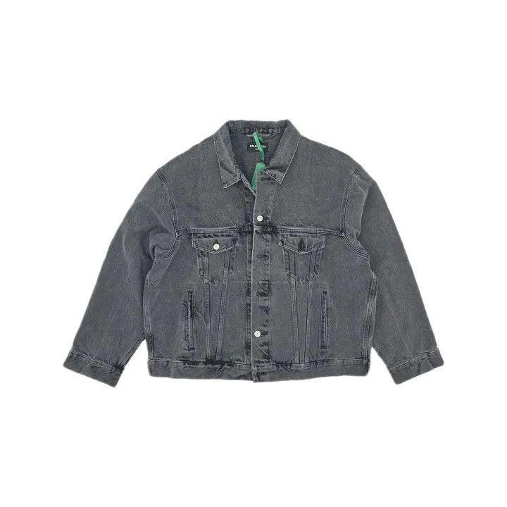 Balenciaga Balenciaga Heart Pattern Denim Jacket for Women 0079 Size M / US 6-8 / IT 42-44 - 2 Thumbnail