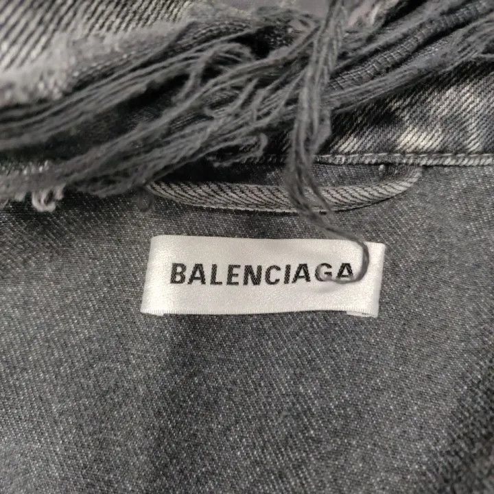 Balenciaga Balenciaga Black Denim Jacket for Women 0079 Size S / US 4 / IT 40 - 4 Thumbnail