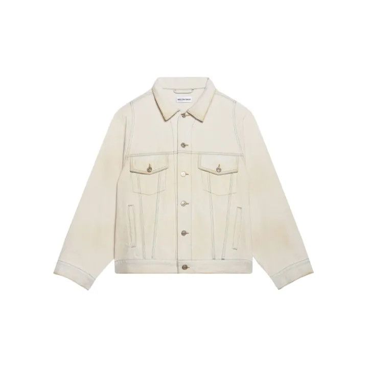 Balenciaga Balenciaga Casual Long Sleeve Denim Jacket 0079 Size S / US 4 / IT 40 - 2 Thumbnail