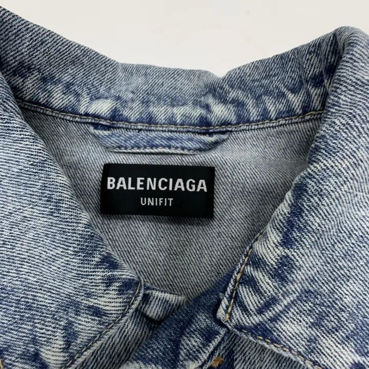 Balenciaga Balenciaga Denim Jacket with Wash Effect 0079 Size XS / US 0-2 / IT 36-38 - 5 Thumbnail