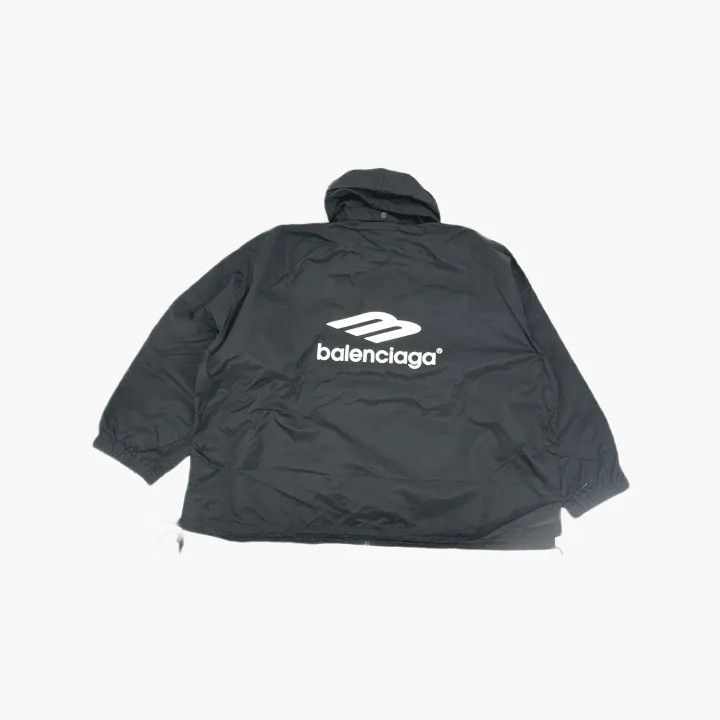 Balenciaga Balenciaga SS22 Logo Print Zip Jacket for Women 0079 Size L / US 10 / IT 46 - 3 Thumbnail