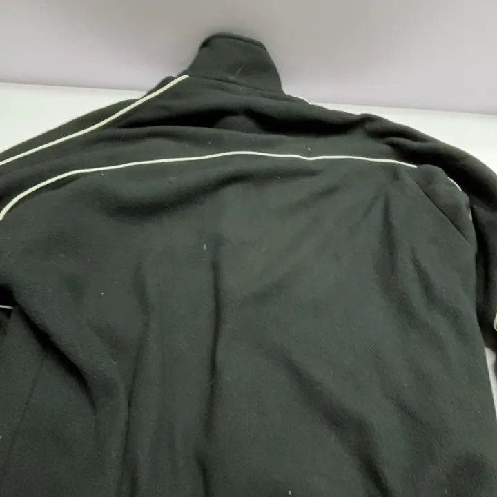 Balenciaga Balenciaga Black Embroidered Logo Zip Jacket 0079 Size L / US 10 / IT 46 - 3 Thumbnail