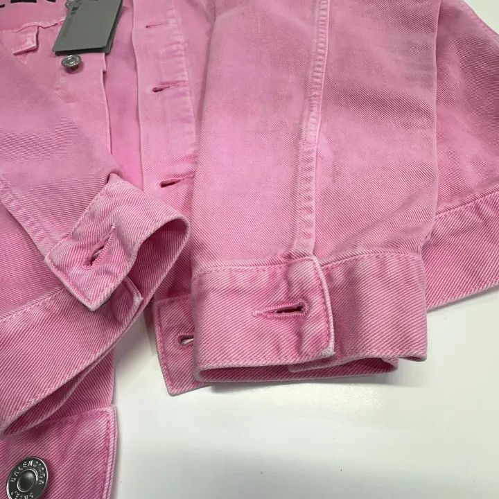 Balenciaga Balenciaga Valentine's Day Pink Denim Jacket 0079 Size XS / US 0-2 / IT 36-38 - 11 Thumbnail