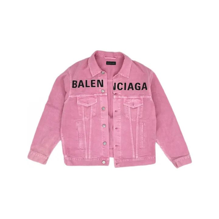 Balenciaga Balenciaga Valentine's Day Pink Denim Jacket 0079 Size XS / US 0-2 / IT 36-38 - 2 Thumbnail
