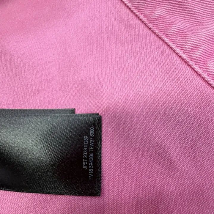 Balenciaga Balenciaga Valentine's Day Pink Denim Jacket 0079 Size XS / US 0-2 / IT 36-38 - 7 Thumbnail