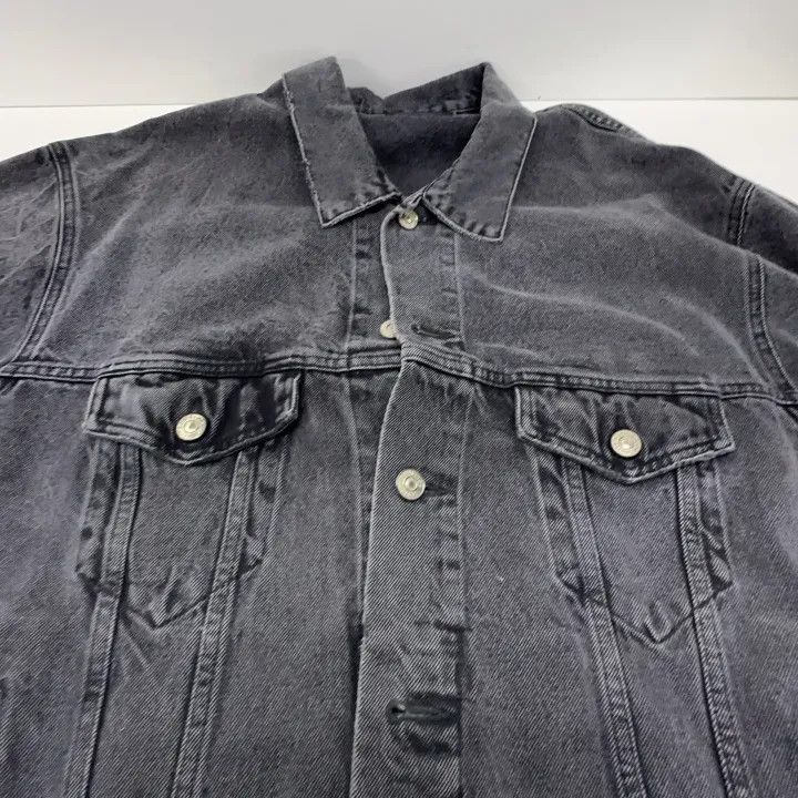 Balenciaga Balenciaga FW21 Heart Pattern Denim Jacket 0079 Size S / US 4 / IT 40 - 8 Thumbnail
