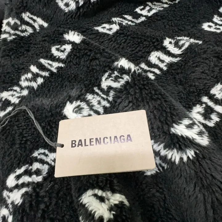 Balenciaga Balenciaga Black Faux Fur Oversized Zip Jacket 0079 Size S / US 4 / IT 40 - 5 Thumbnail