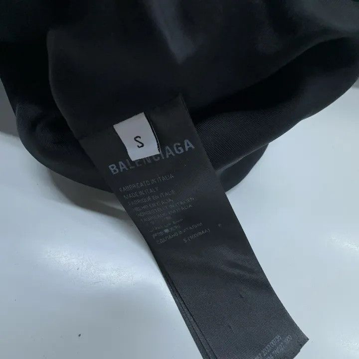 Balenciaga Balenciaga Black Logo Print Bomber Jacket 0079 Size S / US 4 / IT 40 - 4 Thumbnail