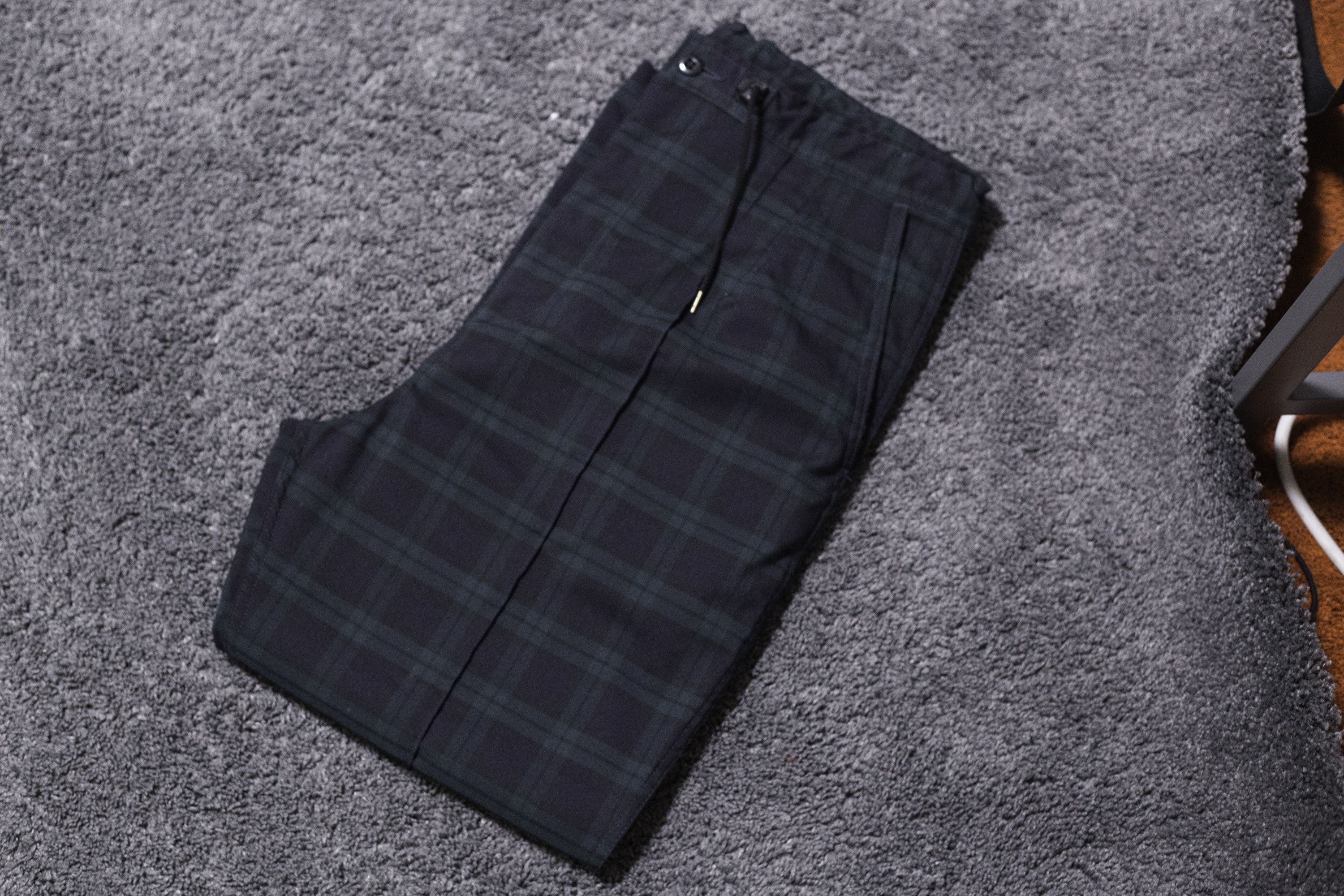Needles Adjustable Plaid Pant Green Blue Size US 32 / EU 48 - 3 Thumbnail
